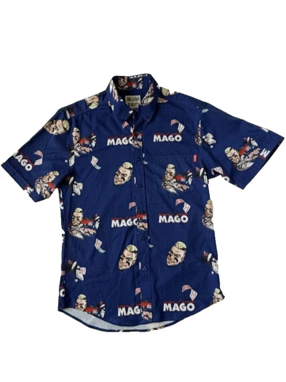 RSVLTS x MLBPA Mens S Button Shirt el Mago Chicago Cubs Baseball Javier Baez